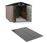 COSTWAY Tapis pour Jardin / Plancher de Jardin 343 x 215 CM avec Surface Antidérapante , Bandes Renforcées pour Patio, Terrasse
