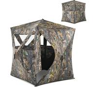 COSTWAY Tente de chasse pour 3 personnes, tente pop-up portable avec piquets et sangles d'arrimage, sac de transport inclus, équipement de chasse pour la chasse au renard