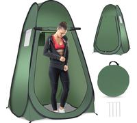 COSTWAY Tente de douche Tente de vestiaire Tente de toilette Tente d'appoint Tente de stockage Tente de camping Tente de trekking Plage Tente pop-up 120x120x190cm