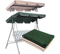 COSTWAY Toit solaire Housse de toit de rechange pour balancelle de jardin Beige 168x115cm