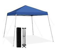 COSTWAY Tonnelle de Jardin Instantanée Pliable 3x3m, Tente de Jardin 3 Hauteurs Réglable avec Sac de Transport, Anti-UV 50+ Imperméable pour Marché Patio Camping (Bleu)