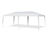 COSTWAY Tonnelle de Jardin Pliant 3 x 6 m-sans Bâche-Tente de Réception Imperméable-Dessus Recouverte de Tissu PE-Fêtes,Commercial