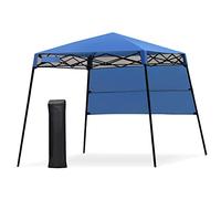 COSTWAY Tonnelle Pliante 181 x 181 cm, Tente d'Extérieur pour Protection Solaire, Portable et Léger Abri avec Sac à Dos pour Camping, Fête, Barbecue, Jardin, Patio, Plage (Bleu)