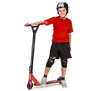COSTWAY Trottinette Freestyle avec Roues en PU à 360°Frein Arrière et Guidon Antidéparant Support Jusqu'à 100KGpour Enfants de 7 Ans (Rouge)