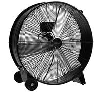 COSTWAY Ventilateur de Sol 24″ Industriel à Volume d'Air Elevé avec 3 Vitesses, 3 Pales en Aluminium, Moteur en Cuivre, Roulettes et Poignée Latérale