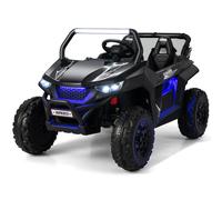 COSTWAY Voiture pour enfants 2 places avec télécommande 2,4G, UTV 12V pour enfants avec musique et phares, 2-4 km/h, pour enfants à partir de 3 ans, noir