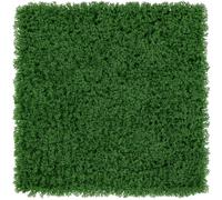 Costway12 Panneaux Muraux en Gazon Artificiel 50,5 x 50,5 cm Panneaux de Mousse Verte Synthétique Toile de Fond Murale Haie d'Intimité