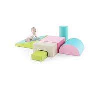 Costway6PCS Blocs de Construction en Mousse Jouets Educatifs pour Dvelopper les Cpacités Mtrices des Bébés modèle 3 Vert