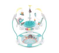 CostwayAire d'Éveil à Rebonds Bébé avec 3 Hauteurs Réglables Trotteur Bébé avec Musique & Lumière Siège Rotatif 360° pour Bébé de 6 Mois+ Bleu Foncé