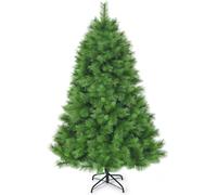 CostwayArbre de Noël Artificiel 180 cm avec 586 Branches et Support en Fer Sapin de Noël Artificiel pour Décoration de Fêtes