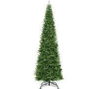 CostwayArbre de Noël Artificiel Pré-éclairé de 360 cm de Haut avec 2517 Pointes de Branches en PVC PE 800 Lumières LED Blanc Chaud