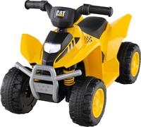 CostwayATV Électrique Voiture Quad Alimentée par Batterie 6V avec Son de Klaxon Phare LED Pédale et Roues à Filet pour 18-36 Mois Jaune