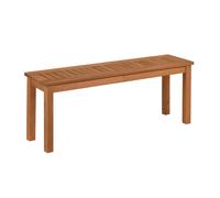 CostwayBanc de Jardin 2 Places avec Assise Respirante à Lattes Meuble d?Appoint en Bois Support avec Finition à l?Huile 120 x 30,5 x 47 cm