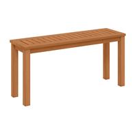 CostwayBanc en Bois Extérieur Sans Dossier avec Siège à Lattes Style Rustique Finition à l'Huile de Teck Charge 180 KG 100 x 30 x 47 CM