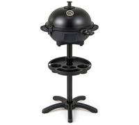 CostwayBarbecue Electrique 1 200W pour Intérieur et Extérieur Plaque de Cuisson Antiadhésive à 2 Zones Température Réglable Jardin Noir