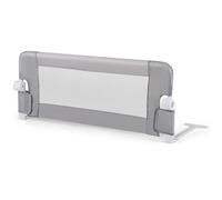 CostwayBarrière de Lit Pliable avec Housse en Tissu Oxford Détachable pour Lit de Bébé Lit Simple Double Queen et King Size Gris