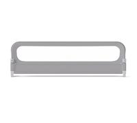 CostwayBarrière de Lit Pliable Barrière de Lit Bébé Ajustable de 120 CM avec Housse Amovible en Tissu Oxford & Base en U Robuste Gris