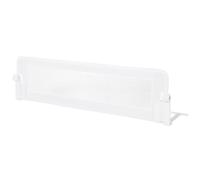 CostwayBarrière de Lit Universelle Pliable pour Enfants Barrière de Lit Rabattable de 152 cm avec Sangle de Sécurité Réglable Blanc