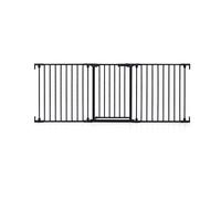 CostwayBarrière de Sécurité 3 Panneaux à 270° Barrière pour Enfant 74,5-198 cm avec Double Verrouillage Ouverture Bidirectionnel Pliable Noir