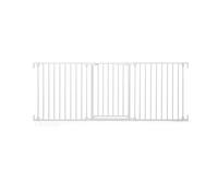 CostwayBarrière de Sécurité 3 Panneaux à 270° Barrière pour Enfant 74,5-198 cm avec Double Verrouillage Ouverture Bidirectionnel Pliable Blanc