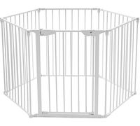 CostwayBarrière de Sécurité Grille de Protection Cheminée Blanc