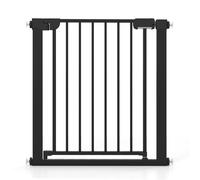 CostwayBarrière de Sécurité pour Escaliers Bébé Barrière à Pression avec Fermeture Automatique Fonctionnement à Une Main Sans Percer Noir