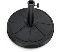CostwayBase de Parasol D'Extérieur 14 kg Support de Parasol Rond Diamètre 45 cm S'Ddapte aux Poteaux de Parasol 38/48 mm