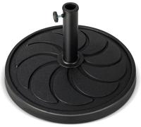 CostwayBase de Parasol D'Extérieur 18 kg Support de Parasol Rond Diamètre 54 cm S'Adapte aux Poteaux de Parasol 38/48 mm