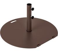 CostwayBase de Parasol en Métal Support de Parasol Rond de 23KG avec 2 Boutons de Serrage Roues et Poignée Pied de Parasol de Marché Résistant