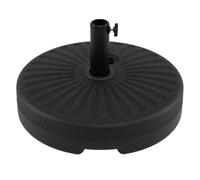 CostwayBase pour Parasol Rond de 51 cm Support Remplissable d'Eau et Sable avec 2 Raccords Diamètre du Mât jusqu'à 38-48 mm Noir