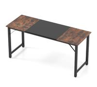CostwayBureau d'Ordinateur de 160CM Bureau de Bureau Moderne Industriel avec Cadre Métallique à Structure Triangulaire Grand Bureau
