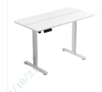 CostwayBureau Électrique Ergonomique Assis-debout Bureau Réglable en Hauteur avec 3 Mémoires & Protection Anti-collision Blanc