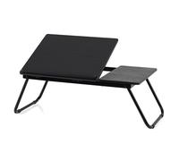 CostwayBureau Portable Pliable Portable Table pour Ordinateur Multifonctionnelle avec Plateau InclinablePliable pour Maison Bureau Noir