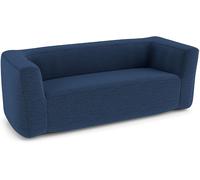 CostwayCanapé Gonflable Fauteuil Portable avec Housse Détachable Accoudoirs Larges & Assise Spacieuse Fauteuil Air Gonflable Simple Bleu