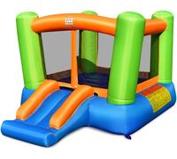 CostwayChâteau Gonflable avec Trampoline Grand Trampoline et Toboggan pour Enfants 250 x 195 x 141 cm (sans gonfleur)