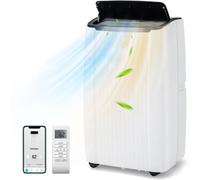 CostwayClimatiseur Mobile 14000 BTU 4 en 1 Refroidissement Chauffage Ventilateur Déshumidificateur Minuterie 24H pour jusqu'à 65m²