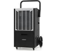 Déshumidificateur Professionnel 66L/Jour, Pompe et Tuyau de Vidange, Minuterie 24H, Blanc Blanc