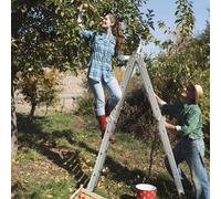 CostwayÉchelle Pliable en Aluminium 7 en 1 Échelle Télescopique 370,5 cm Marches et Repose-pieds Antidérapants Charge Max 150KG