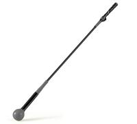 CostwayEntraîneur pour Swing de Golf Bâton d'Entraînement pour l'Échauffement avec Tête Lestée pour la Prise en Main pour Jeunes 100cm Noir