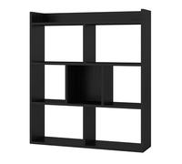 CostwayÉtagère à Livres Ouverte à 7 Cubes Étagère de Rangement pour Maison Bibliothèque Horizontale Unité de Rangement Autonome pour Salon Noir