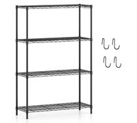 CostwayÉtagère de Rangement à 6 Niveaux Étagères Réglables Robuste avec Grille en Fil en Forme de V Meuble de Rangement pour Cuisine Garage Salon