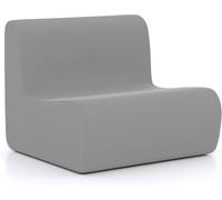 CostwayFauteuil Canapé de Sol Paresseux en Velours Doux et Support Ergonomique Canapé une Place Confortable pour Lire au Coin du Feu Gris