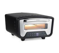 CostwayFour à Pizza Électrique Haute Puissance 2200W pour Galettes 30cm Machine à Pizza de Comptoir 12L à Écran Chauffe 455°C 8 Programmes Noir