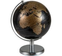 CostwayGlobe Terrestre Métallique Noir Globe Terrestre Rotatif de 8 Pouces avec Support en Métal Jouet Éducatif pour Enfants Or