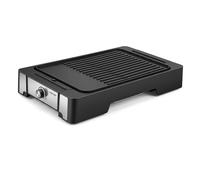 CostwayGril Électrique 2300 W Texture Température Réglable 230?250 °C Bac à Graisses Lavable pour Intérieure/Extérieure 53 x 31 cm Noir