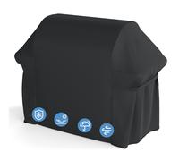 CostwayHousse Barbecue Exterieur Bâche de Protection Résistante aux Intempéries avec Poignées Cordon Élastique 132 x 66 x 100 cm Noir