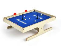 CostwayJeu de Table Jeu de Société Magnétique pour 2 Joueurs Mini Baby-Foot avec 2 Boules et 2 Poignées 45 x 33,5 x 14 CM