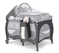 CostwayLit Parapluie Bébé avec Matelas&Moustiquaire Charge 9kg pour 0-36 Mois