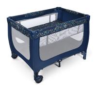 CostwayLit Parapluie pour bébé avec Matelas roulettes Sac de transport Parc Bébé 0-36 Mois Charge Max : 15KG Bleu