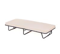 CostwayLit Pliant avec Matelas Lit d'Appoint Portable avec Mousse à Mémoire de Forme et Fil Métallique avec Ressorts 190 x 80 CM Charge 170 kg Noir